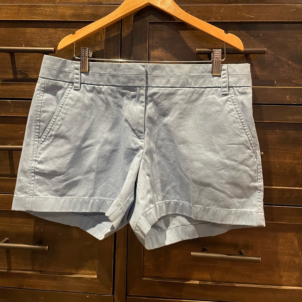 JCrew Chino Shorts in light blue color